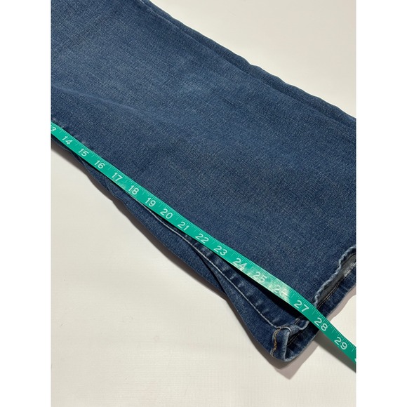 Lane Bryant Women Blue Denim Bootcut Jeans Magic Waistband Tighter Tummy Sz 14s - Picture 8 of 11